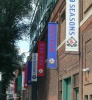 Banners outside Gate A