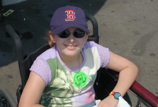 Julia in wheelchair