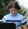 Julia at the keyboard 1