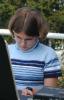 Julia at the keyboard 2