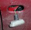 Broken side marker light